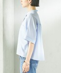 ブラウス シャツ 半袖 「実力派ベーシック」「...の詳細画像4