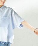 ブラウス シャツ 半袖 「実力派ベーシック」「...の詳細画像2