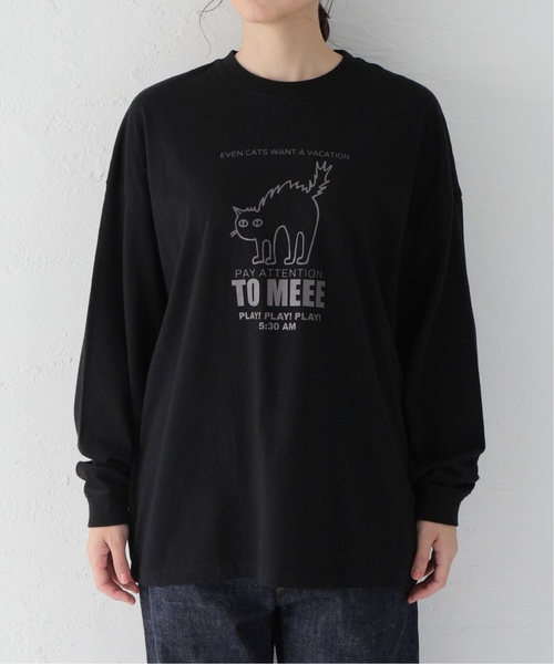 「JOURNAL STANDARD LUXE」 長袖カットソー - ブラック レディース_画像3