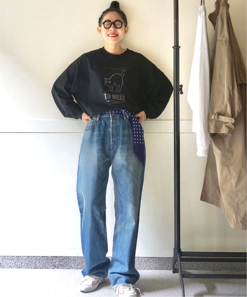 「JOURNAL STANDARD LUXE」 長袖カットソー - ブラック レディース_画像5