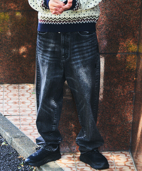 NAUTICA（ノーティカ） デニムパンツ MEDIUM ブラック メンズ
