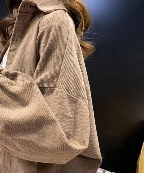 「cammie」 7分袖ブラウス L パープル レディース_画像8