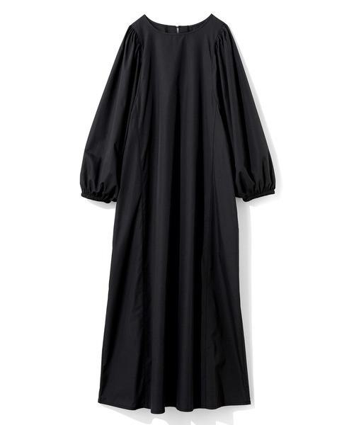 「Live in comfort」 長袖ワンピース M ブラック レディース_画像5