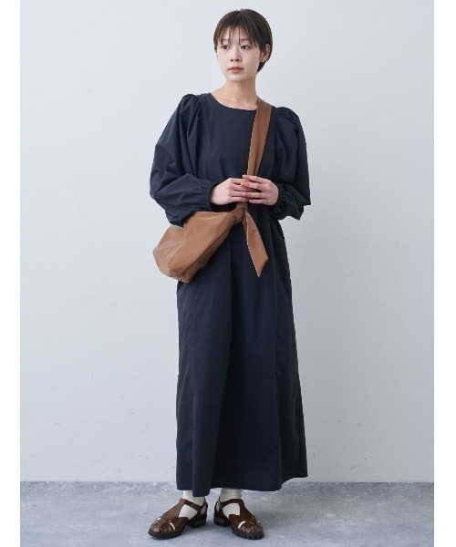 「Live in comfort」 長袖ワンピース M ブラック レディース_画像7