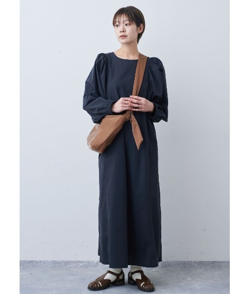 「Live in comfort」 長袖ワンピース M ブラック レディース_画像8