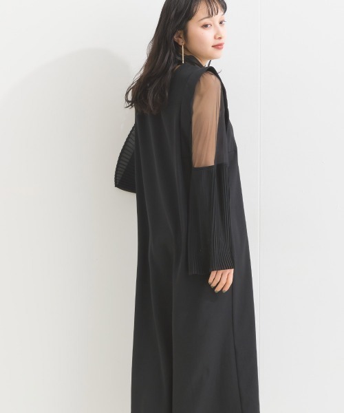 「terrace」 長袖ワンピース MEDIUM ブラック レディース_画像6