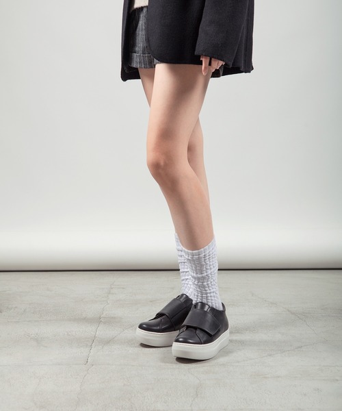 「ALL BLACK」 ローカットスニーカー 38 ブラック レディース_画像3