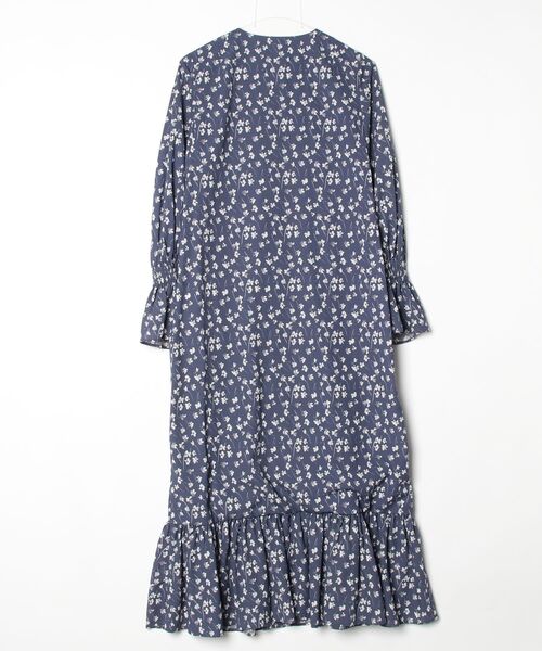 「MARIHA」 花柄シャツワンピース FREE ネイビー レディース_画像2