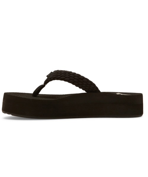 「ROXY」 フラットサンダル 23cm ブラック レディース_画像5