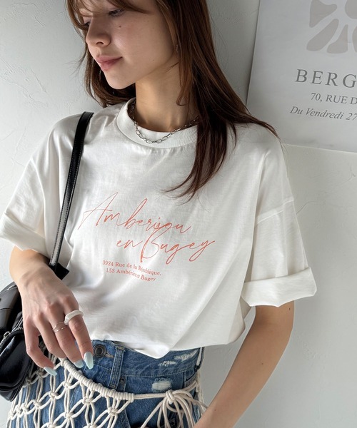 「classicalelf」 半袖Tシャツ LARGE ブラウン レディース_画像6