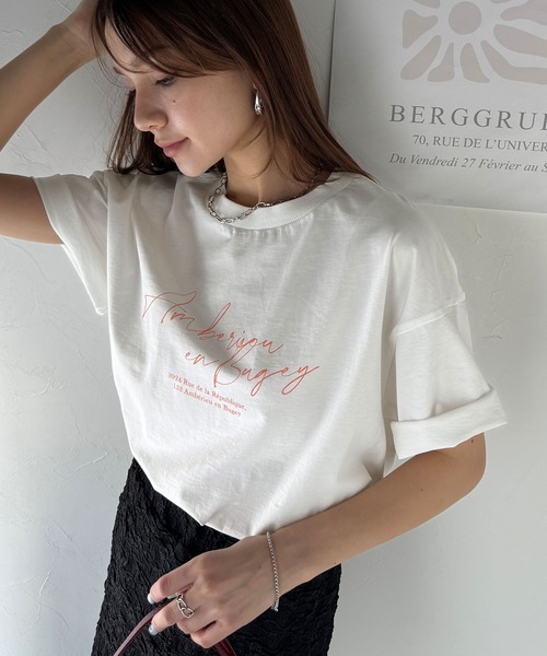 「classicalelf」 半袖Tシャツ LARGE ブラウン レディース_画像9