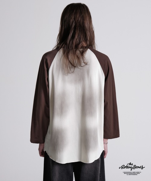 GRANCY tシャツ 「GRANCY×The Rolling Stones」Lips and Tongue Raglan
