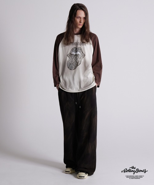 GRANCY×The Rolling StonesラグランTシャツ S GRANCY tシャツ 「GRANCY×The Rolling Stones」Lips and Tongue Raglan