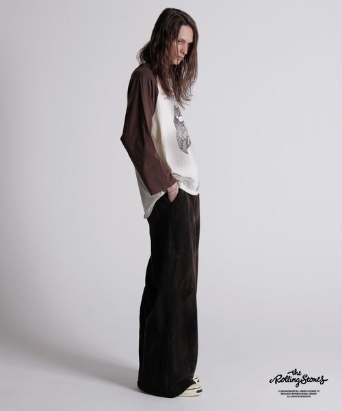 GRANCY tシャツ 「GRANCY×The Rolling Stones」Lips and Tongue Raglan