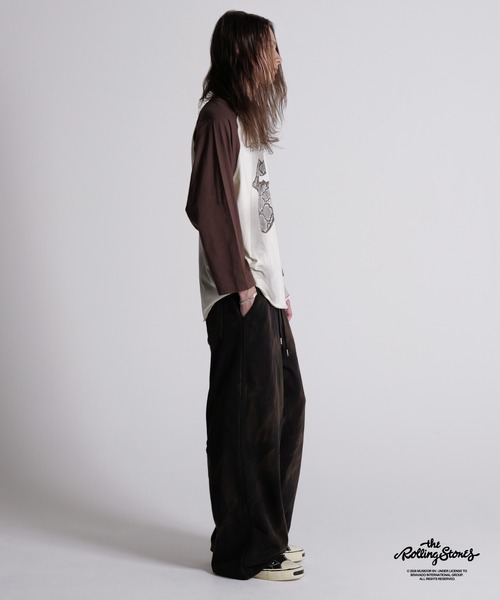 GRANCY tシャツ 「GRANCY×The Rolling Stones」Lips and Tongue Raglan