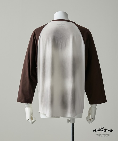 GRANCY tシャツ 「GRANCY×The Rolling Stones」Lips and Tongue Raglan