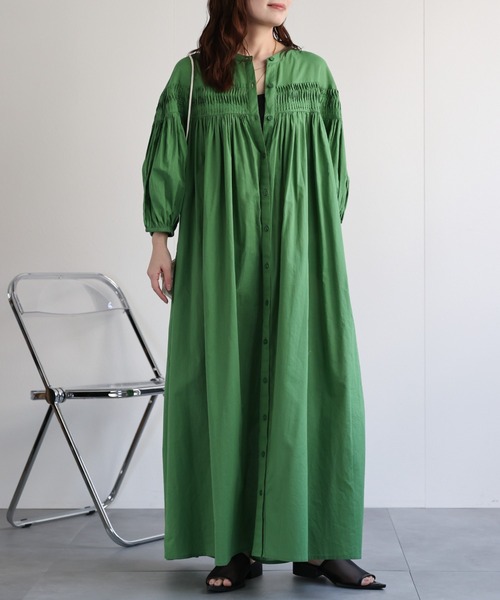 「ap retro」 7分袖ワンピース MEDIUM ブラック レディース_画像3