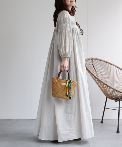 「ap retro」 7分袖ワンピース MEDIUM ブラック レディース_画像9