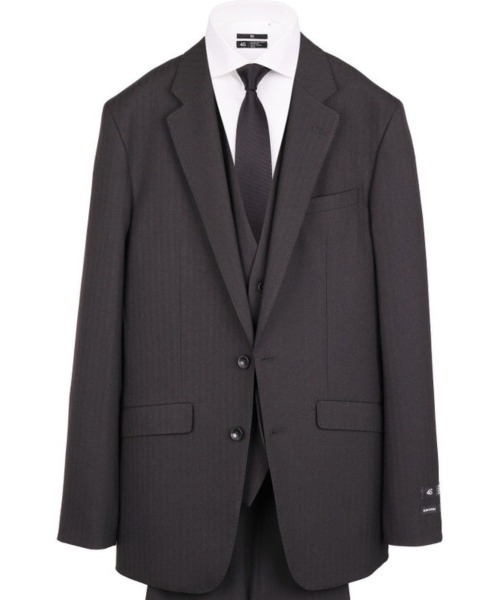 SUIT SELECT 3ピーススーツ A6 ブラック メンズ : ZOZOTOWN Yahoo!店
