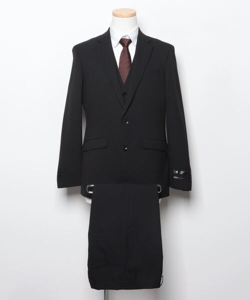 SUIT SELECT 3ピーススーツ A6 ブラック メンズ : ZOZOTOWN Yahoo!店