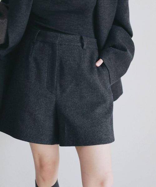 anuke（アンヌーク） パンツ 「anuke/アンヌーク」Herringbone Short