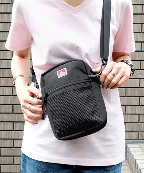 BEN DAVIS ORIGINALS ショルダーバッグ バッグ VERTICAL MESH SHOULDER