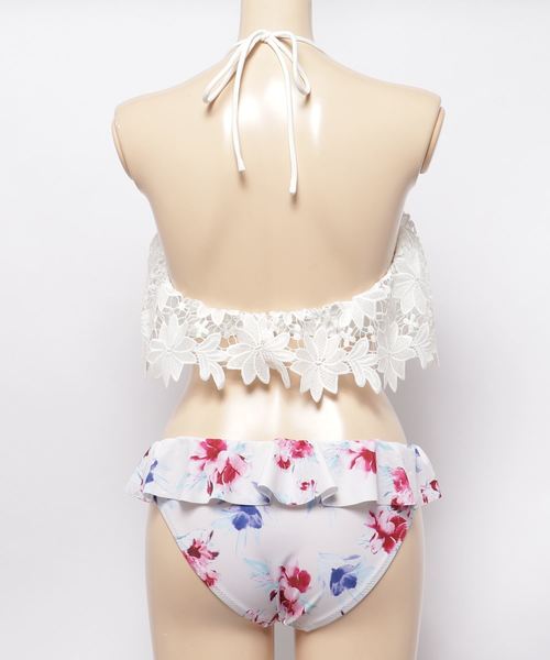 【新品】花柄レースビキニ水着 花柄レース水着 新品未使用 - メルカリ