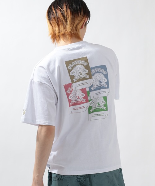 PLAYBOY（プレイボーイ） tシャツ 「PLAYBOY／プレイボーイ」レトロ