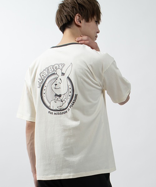 PLAYBOY（プレイボーイ） tシャツ 「PLAYBOY／プレイボーイ」レトロ