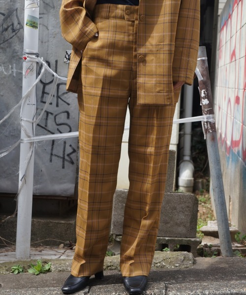 希少 パンツ スラックス Pendleton H 別注チェックワイドパンツ セットアップ着用可能 日本製 Theculturewire Com