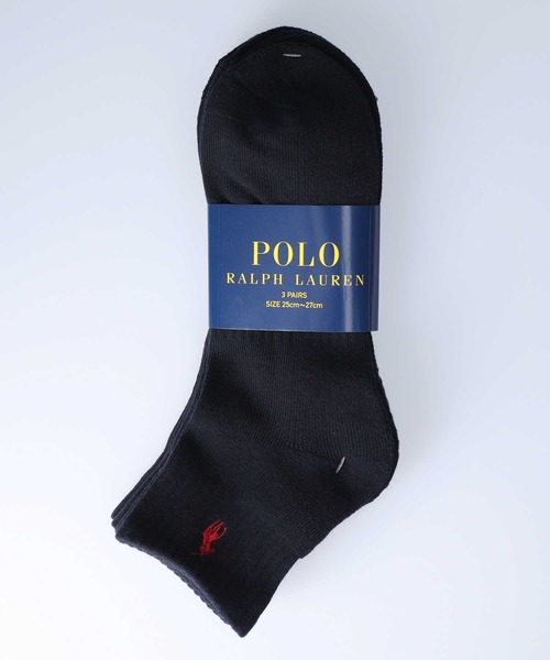 靴下 【RALPH LAUREN POLO】ワンポイントロゴ刺繍ショートソックス3点セット|ZOZOTOWN PayPayモール店|03
