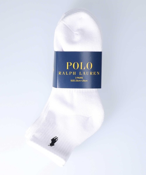 靴下 【RALPH LAUREN POLO】ワンポイントロゴ刺繍ショートソックス3点セット|ZOZOTOWN PayPayモール店|02