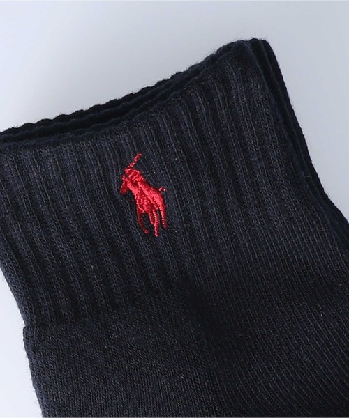 靴下 【RALPH LAUREN POLO】ワンポイントロゴ刺繍ショートソックス3点セット|ZOZOTOWN PayPayモール店|06