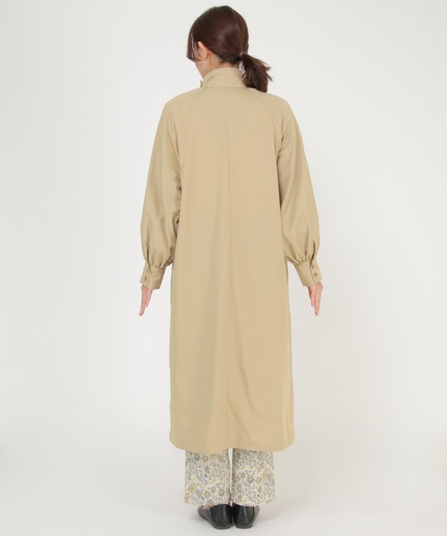 LBC（LBC）/スタンドカラーボリュームコート LBC（エルビーシー） トレンチコート コート スタンドカラーボリューム