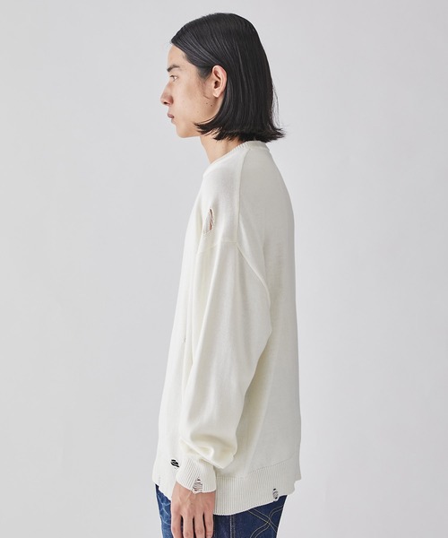 LiNoH（リノー） セーター ニット 「LiNoH」DAMEGE KNIT PO/ダメージ 