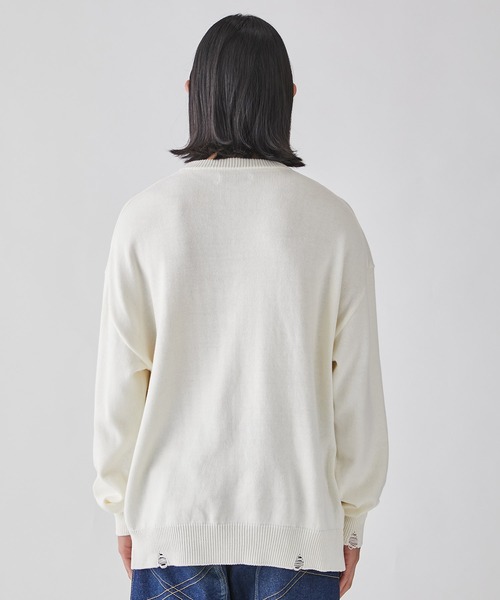 LiNoH（リノー） セーター ニット 「LiNoH」DAMEGE KNIT PO/ダメージ 