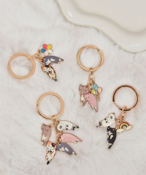 TONE SELECT GOODS キーホルダー 「urge select」つままれネコちゃん