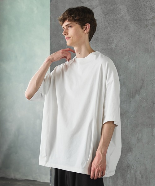 CTHY tシャツ ポンチ＆クールマックスビッグシルエットタック入りT