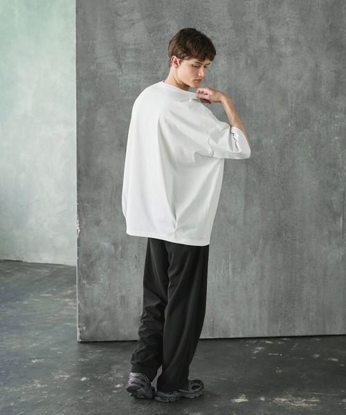 CTHY tシャツ ポンチ＆クールマックスビッグシルエットタック入りT