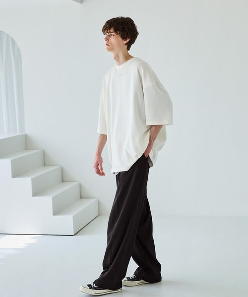 CTHY tシャツ ポンチ＆クールマックスビッグシルエットタック