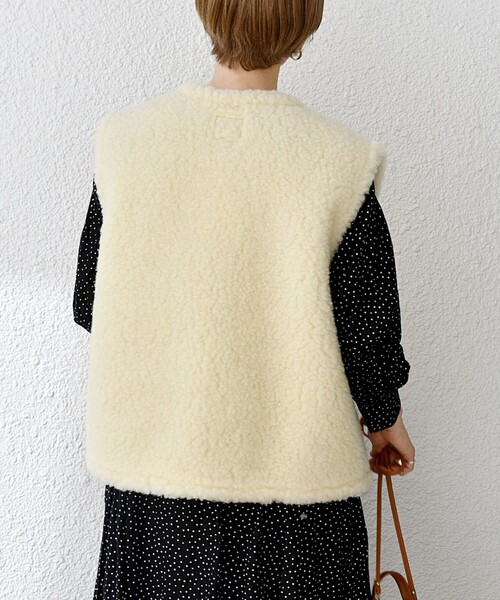 Mouflon ベスト Sサイズ クリーム色