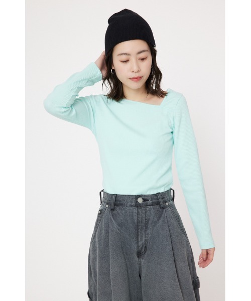 RODEO CROWNS WIDE BOWL tシャツ 2WAYリブトップス レディース