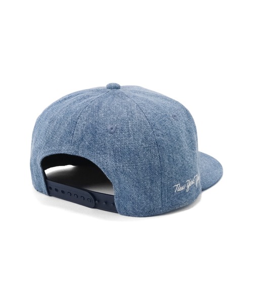 キッズ MLB デニム NY ボールキャップ New Era]☆MLB NY BLACK MINI METAL BALL CAP (New Era/キャップ