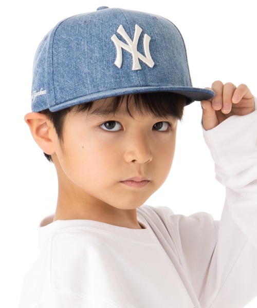 NEW ERA キャップ 帽子 ニューエラ キッズキャップ MLBデニム