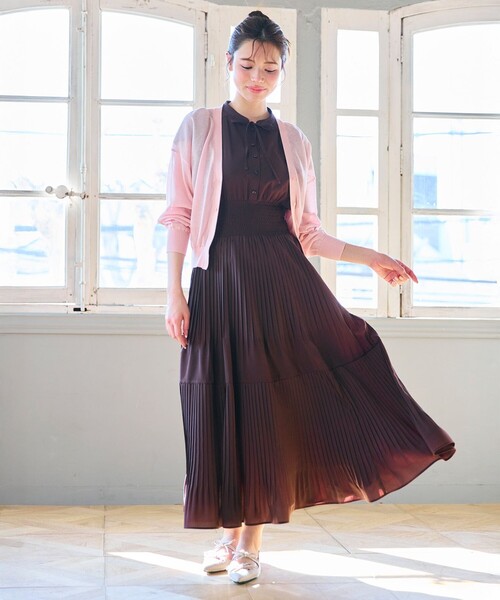 Feroux ワンピース 「新色・追加決定」ウエストシャーリング