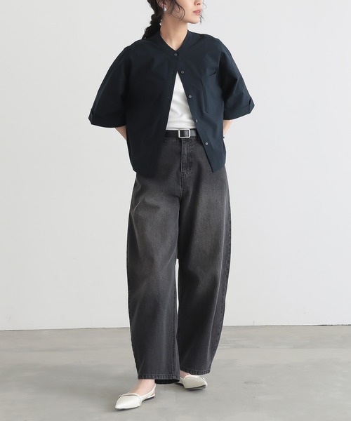 for/c（フォーシー） ブラウス シャツ 「新色追加」ドライバンドカラー