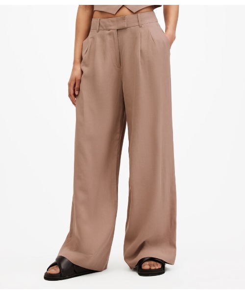 ALLSAINTS(オールセインツ) スラックス パンツ DERI LYN LINEN BLEND ALLSAINTS(オールセインツ) スラックス パンツ DERI LYN LINEN BLEND