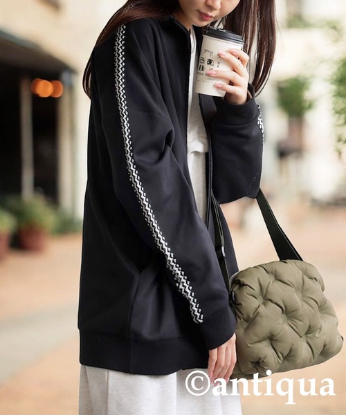antiqua（アンティカ） ジャージ ニットレーストラックジャケット