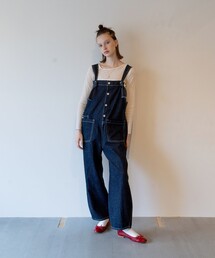 最終値下 FREAKS STORE SOMETHINGソフトデニムオーバーオール FREAK'S STORE サロペット オーバーオール SOMETHING × STORE