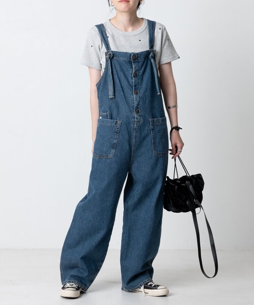 SOMETHING × FREAK'S STORE サスペンダーサロペット FREAK'S STORE サロペット オーバーオール SOMETHING × STORE